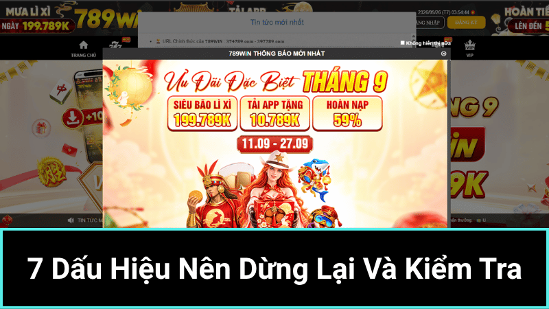 7 Dấu Hiệu Nên Dừng Lại Và Kiểm Tra